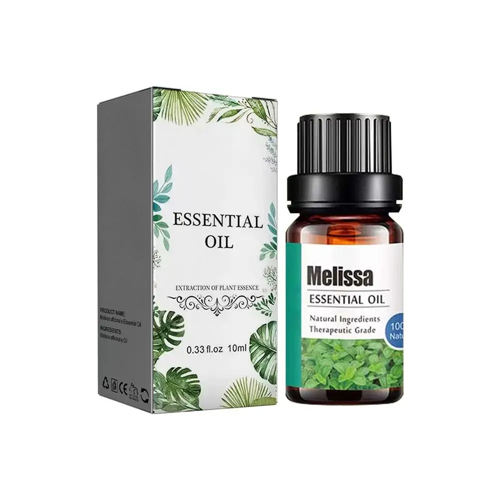 1 buah minyak esensial Melissa Lemon Balm meningkatkan memori minyak Officinalis konsentrat esensial Melissa Relax V4O1