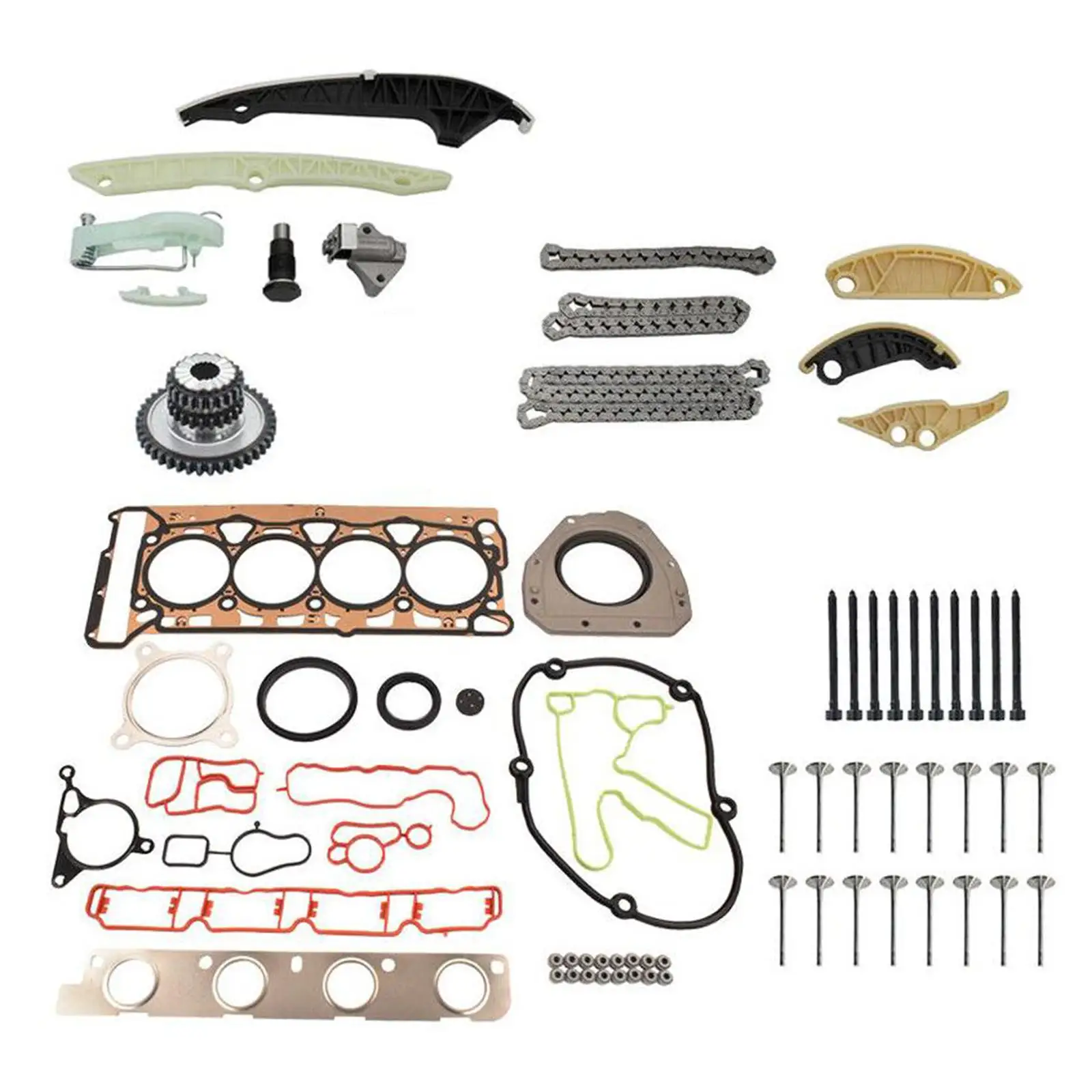 Engine Timing Chain Kit 06D109601M Auto Accessories Easy Installation Intake Exhaust Valves Kit for for Audi for Volkswagen