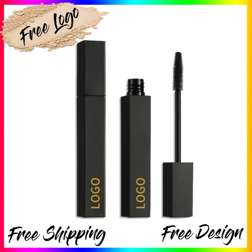 Vegan Waterproof Lengthening Volumizing Mascara Private Label Makeup Wholesale No Smudge Cruelty Free Custom Logo