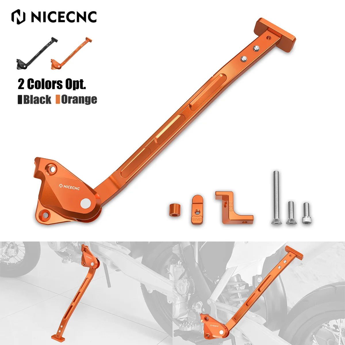 

For KTM SX 125 SX-F 450 SXF 350 250 2016-2025 Kickstand Side Stand Adjustable SMR 450 2024 SX 350 250 SXF 450 Factory Edition