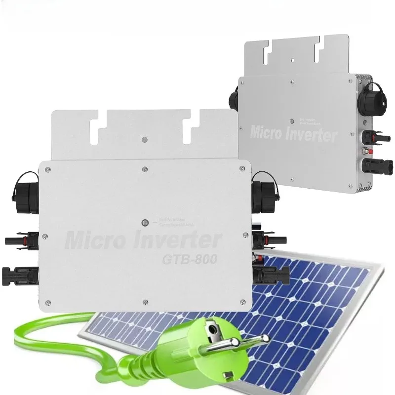 22‑50VDC Input 800W MPPT Grid Tie Micro Solar Inverter Built‑in WiFi Remote Monitor 120/230V AC IP65 Waterproof HomeSolarSystem