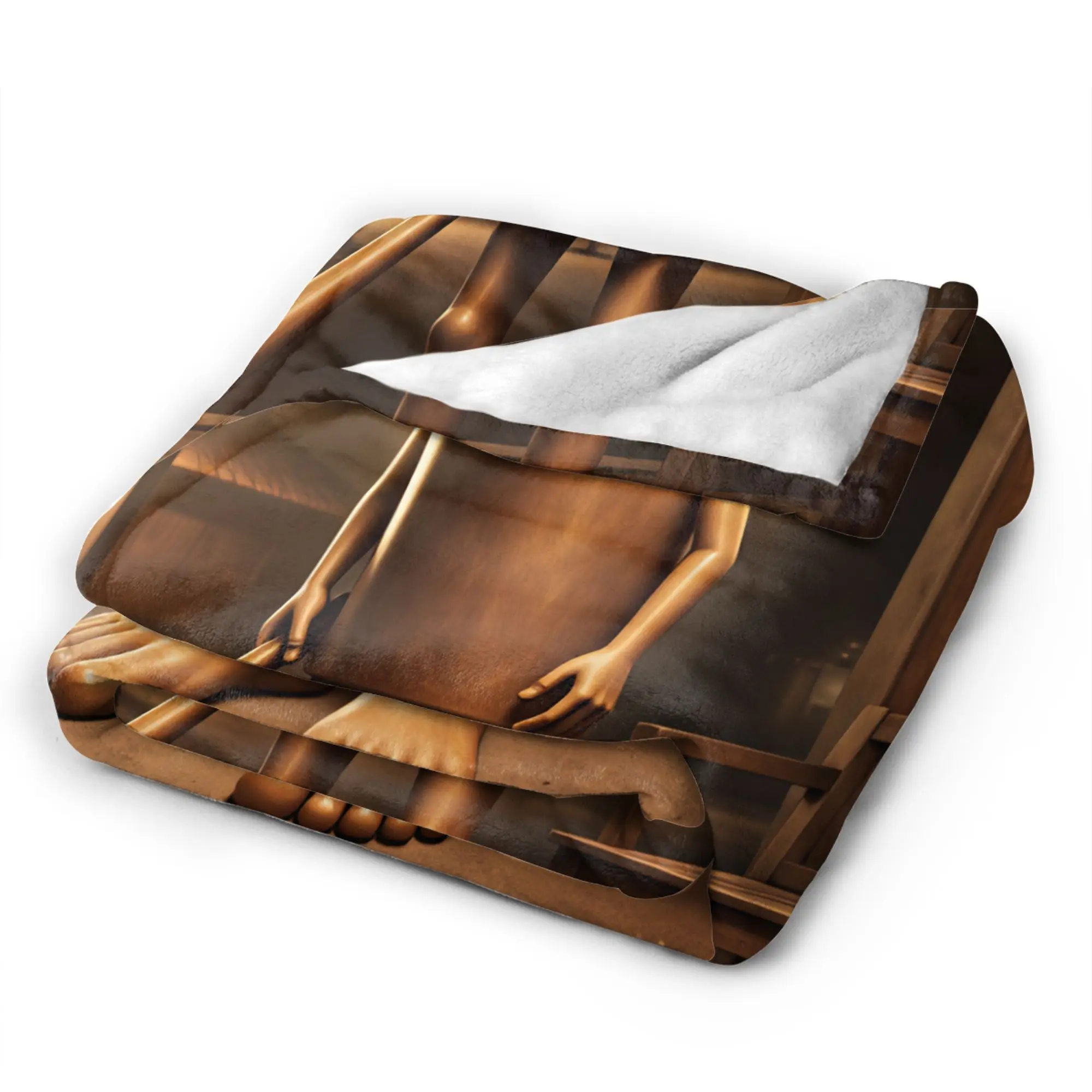 Funny Tung Tung Tung Sahur Bat Meme Blankets Winter Warm Comfy Throw Blanket For Adults Chair Bed Flannel Bedspread Bed Cover