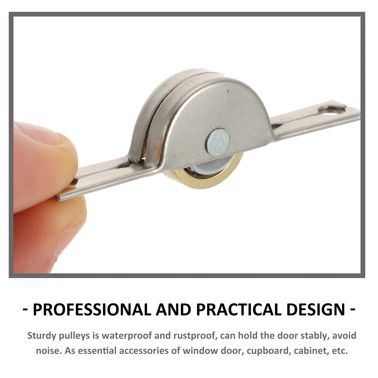 

12Pcs Sliding Door Window Pulley Steel Iron Copper Wearresistant Smooth Lownoise Single Roller Bracket Strong