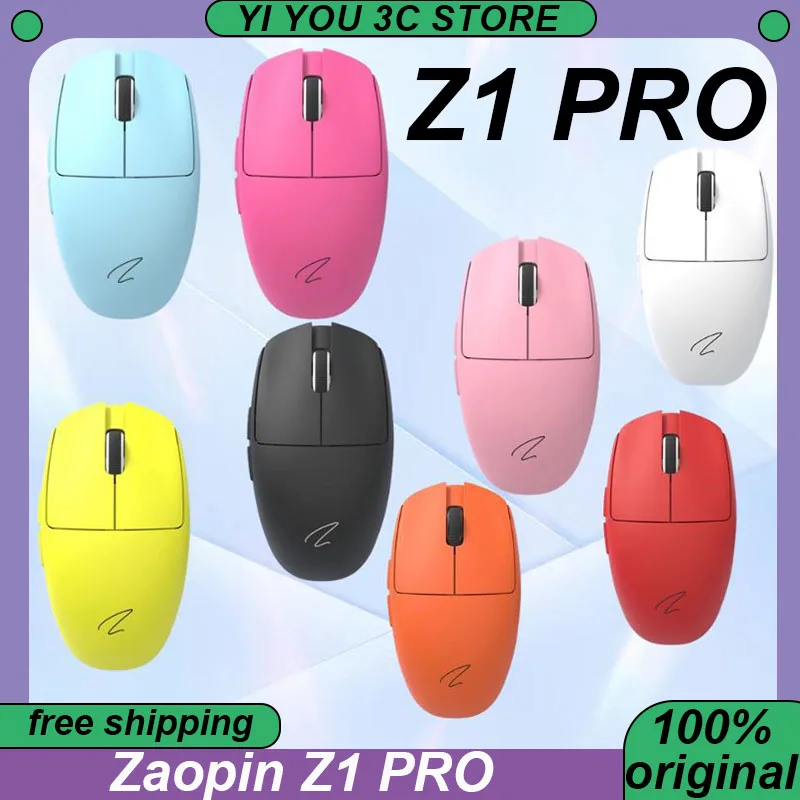 

New Zaopin Z1 PRO Wireless Mouse Dual Mode Esports Mice Lightweight PAW3395 4K Receiver Nordic 52840 PC Gaming Laptop Gamer