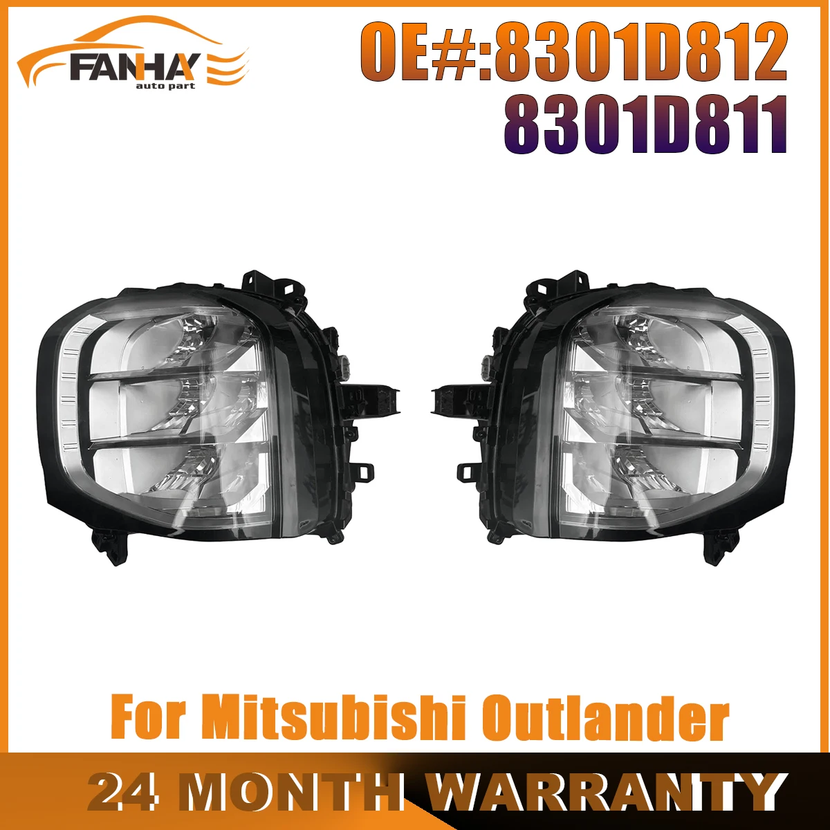 Headlamp Headlight Assembly Front Right/Left Signal Lamp Turning Light 8301D812 8301D811 For Mitsubishi Outlander 2022 2023