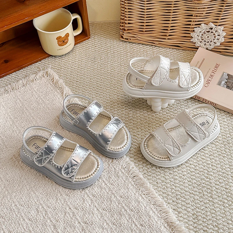 2026 Children's Casual Sandals New Summer Styles for Girls Boys Fashionable Soft Non-Slip Breathable Popular Roman-Style Sandals
