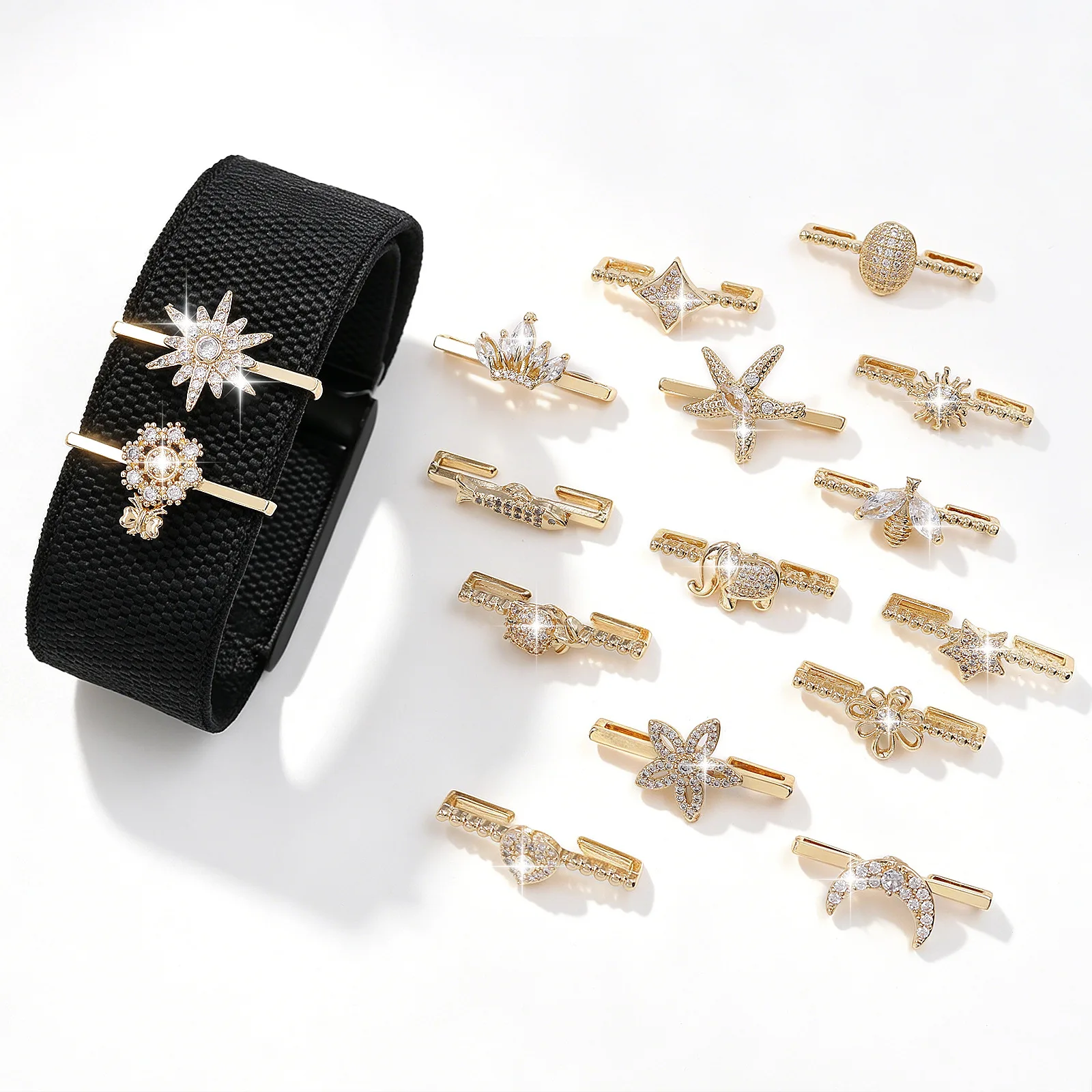 DIY Watch Strap Decorative Clasp Accessories For Whoop 5.0/5.0 MG/4.0 Copper zircon Small Accessories Jewelry Items