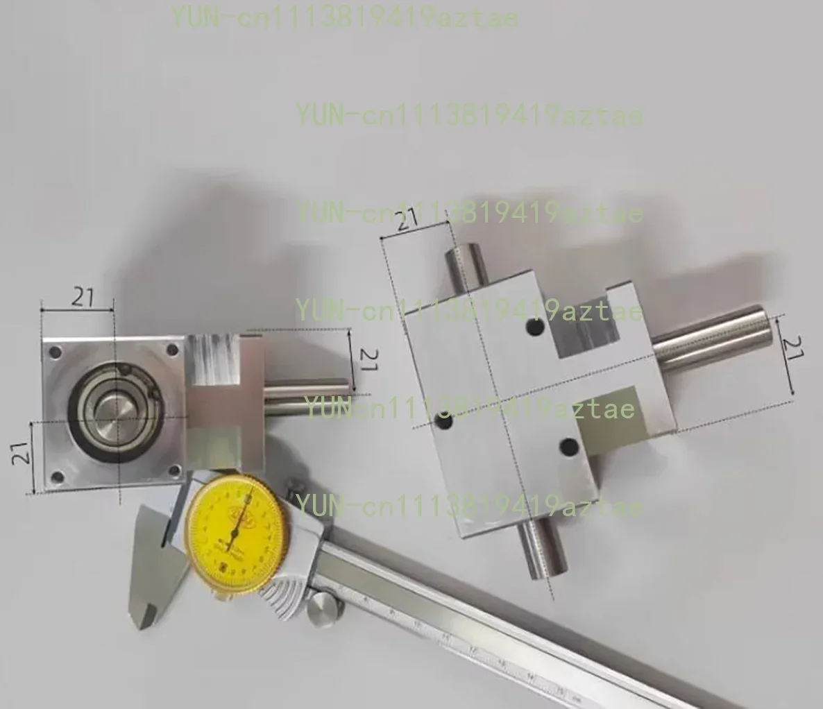 Angle Gear 1:1 Spiral Bevel Gear Shaft 12mm Co-Direction Double Output Shaft 90-Degree Differential Assembly Gearbox