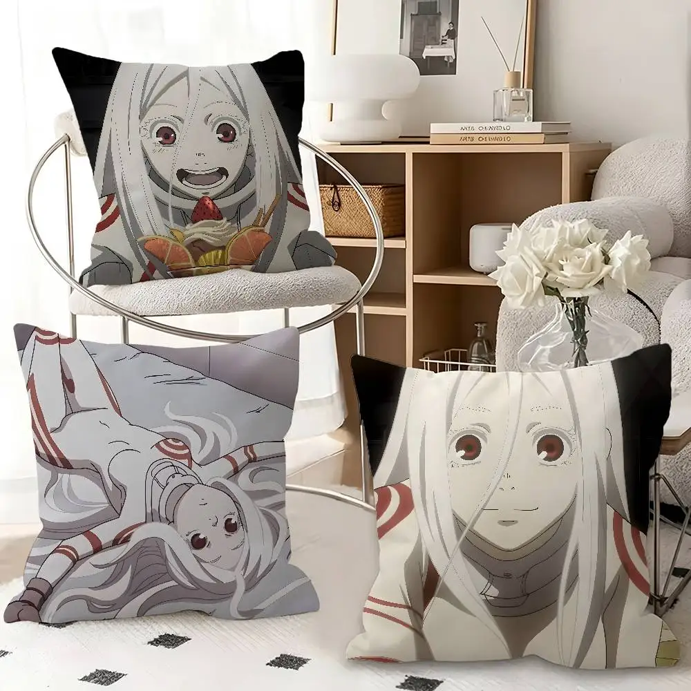 1pc Shiro Deadman Wonderland Pillow Case Fashion Square Pillowcase Bedroom Sofa Room Ins Decoration Leisure