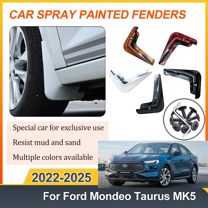 

Автомобильное переднее и заднее крыло для Ford Mondeo Taurus MK5 2022-2025, брызговики, брызговики, краска для выпечки, аксессуары