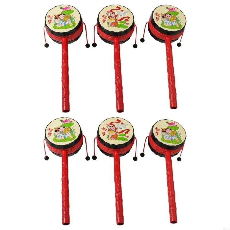 97BC قرد طبل حشرجة الموت الصينية التقليدية قرع أداة للأطفال