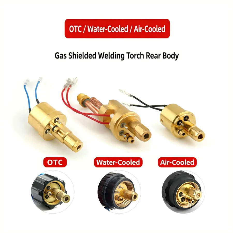 Euro 501D Welding Gun Copper Connector Plug OTC Water/Air Cooled Body Base for Professional Welding Equipment