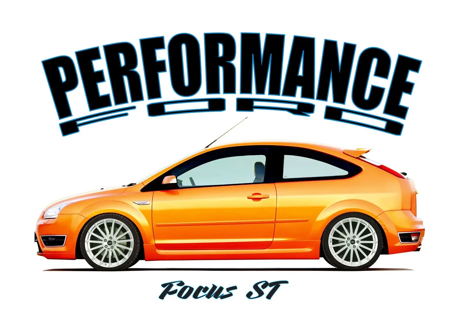 Fashion  Summer Brand Clothing O-Neck Short Sleeve American Car Fans Focus St 225 T-Shirt.Modified. Slammed.Rock T Shirts
