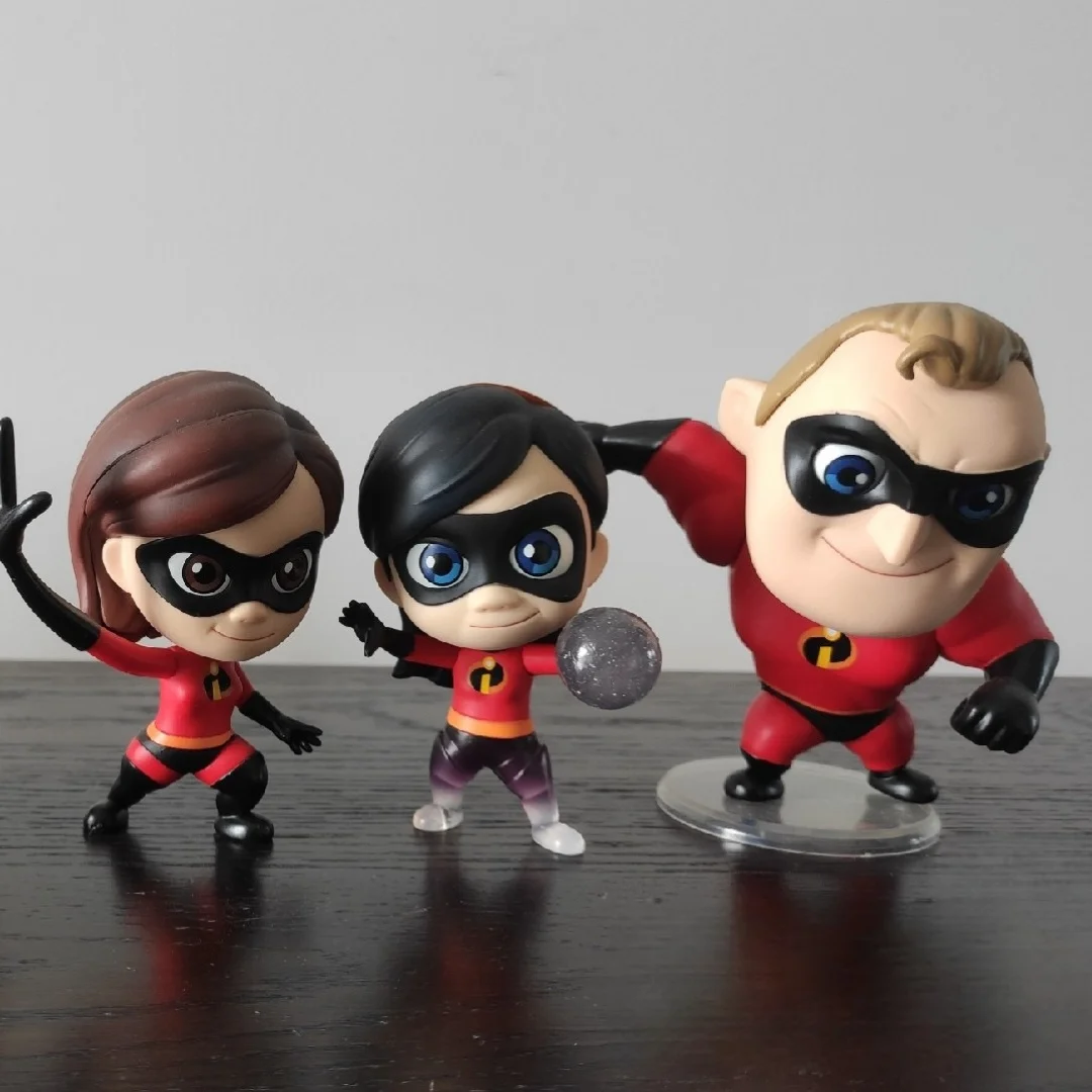 Figuras de acción de Pvc de 11cm, juguetes de los increíbles Mr.Incredibles, Dash, Parr, Jack, Parr, COSBABY, modelo de Anime, adornos, Gitfs, Kuromi