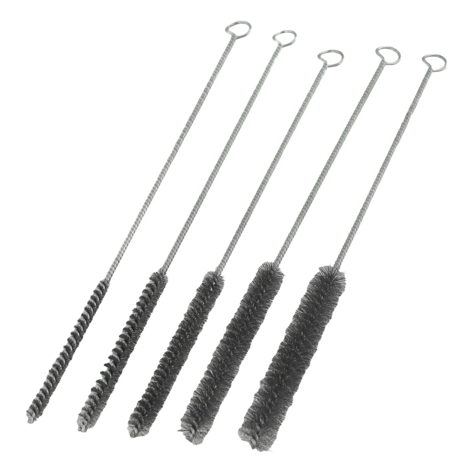 5/10pcs Cleaning Brushes Stainless Steel Brass Cylinder Wire Tube Pipe Cleaning Brush For Power Drill Descaling Rust Removal