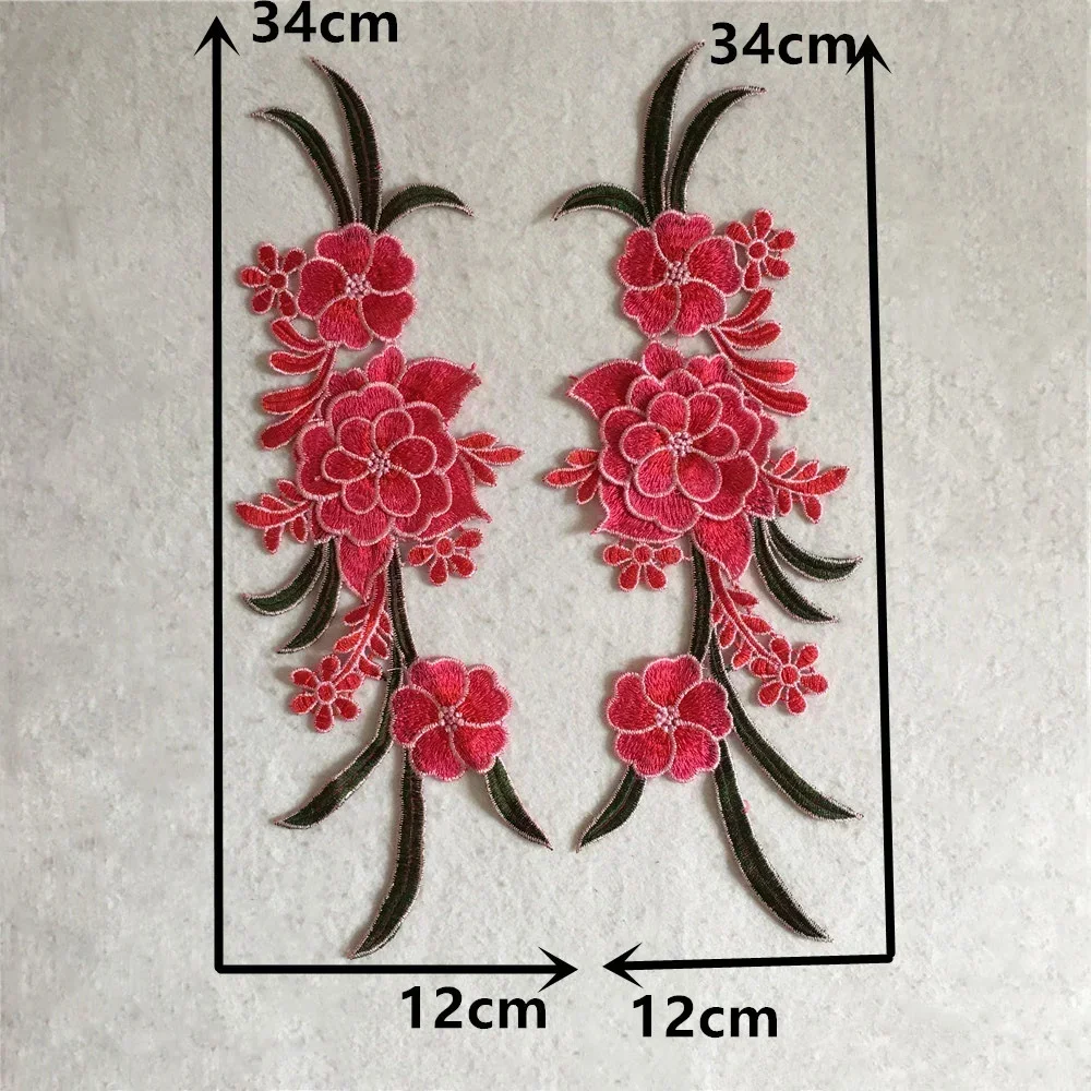 New DIY hand sewing color embroidery corsage pair flower lace cheongsam dress performance clothing accessories