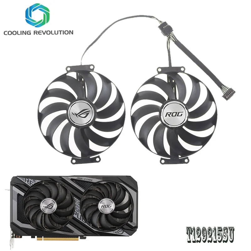 

95mm Graphics card fan T129215SU FDC10U12D9-C 12V RTX 3070 RTX 3060Ti For ASUS RTX 3070 3060 Ti DUAL OC Graphic Card Cooler Fan