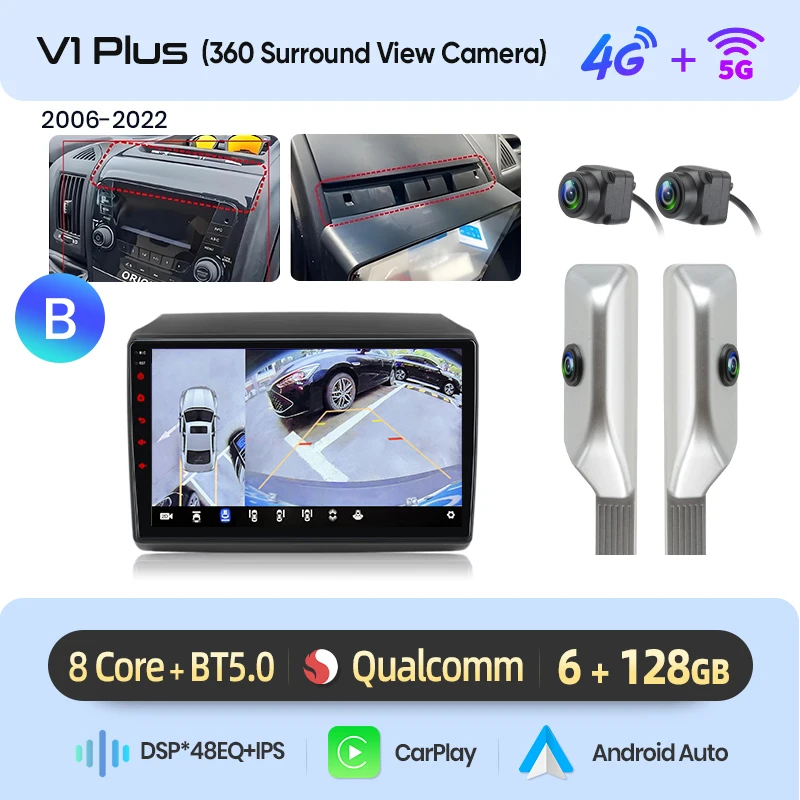 Junsun Ai 4G Lte Draadloze Carplay Android Auto Autoradio Voor Fiat Ducato Peugeot Boxer Citroen Jumper 2006-2015 Gps Navi Rds Fm