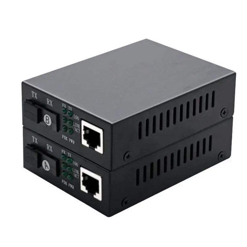 Upgrade Gigabit Single-mode Single-fiber Optical Fiber Transceiver SC Interface Network Monitoring Photoelectric Converter 1 Opt