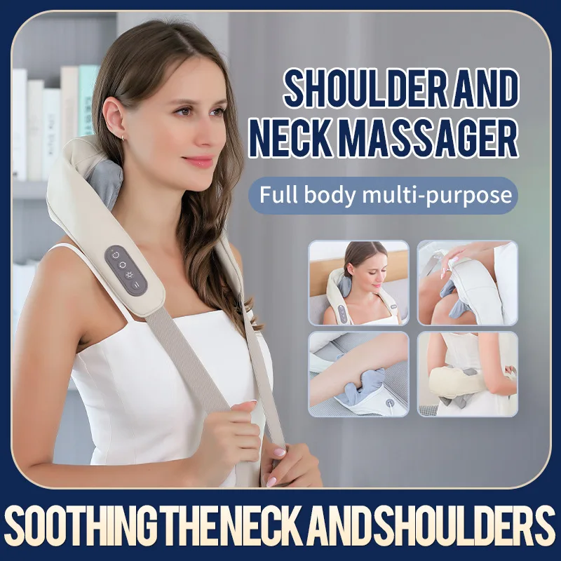 

Clip Massage Shawl Neck Massager Kneading Cervical Lifting Trapezoid Muscle Beating Neck and Shoulder Massage Instrument