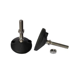 Nylon Fixed Foot Cup Aluminum Profile Hoof Joint Support Foot Cup Machine Screw D40xM8x50mm M8x100mm M10x60mm M12x60mm M16x100mm