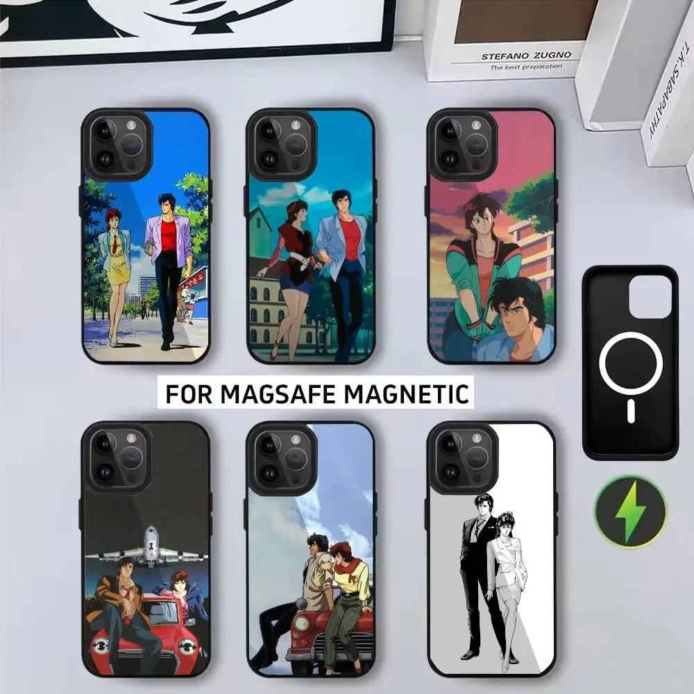 

Classic C-City H-Hunter Phone Case For iPhone17,16,15,14,13,12,11 Plus,Pro Max Magnetic For Magsafe Wireless Charging