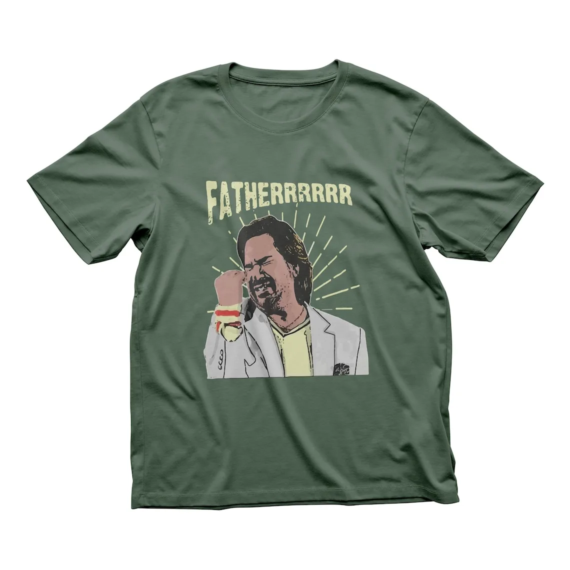 The IT Crowd Father T Shirt Matt Berry Douglas Reynholm Funny Short Sleeve T Shirt Crewneck Tops Big Siz