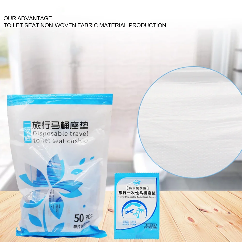 50-500pcs Toilet Seat Cover Disposable Travel Toilet Seat Protector Portable Camping Hotel Toilet Pad Bathroom Accessories