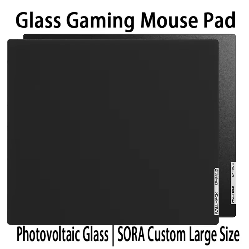 For W-WALLHACK SP004 SP005 Glass Mouse Pad Tempered E-sports Deskpad Gaming FPS Extra Large Size Custom Mousepad Perfect Replica