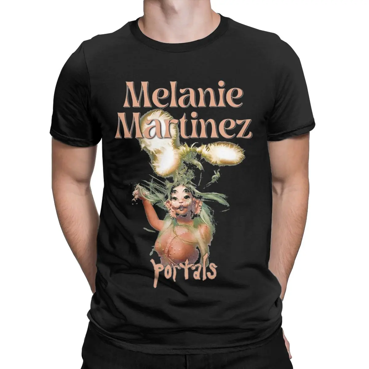 Big Portals Melanie Martinez T-Shirts for Men Novelty 100% Cotton Tees Crew Neck Short Sleeve T Shirt Gift Idea Tops