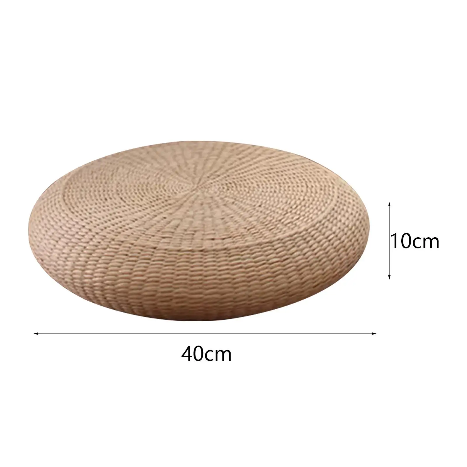 Yoga Seating Cushion Handwoven Straw Pillow for Dining Chair Meditation Garden Living Room Breathable Mat