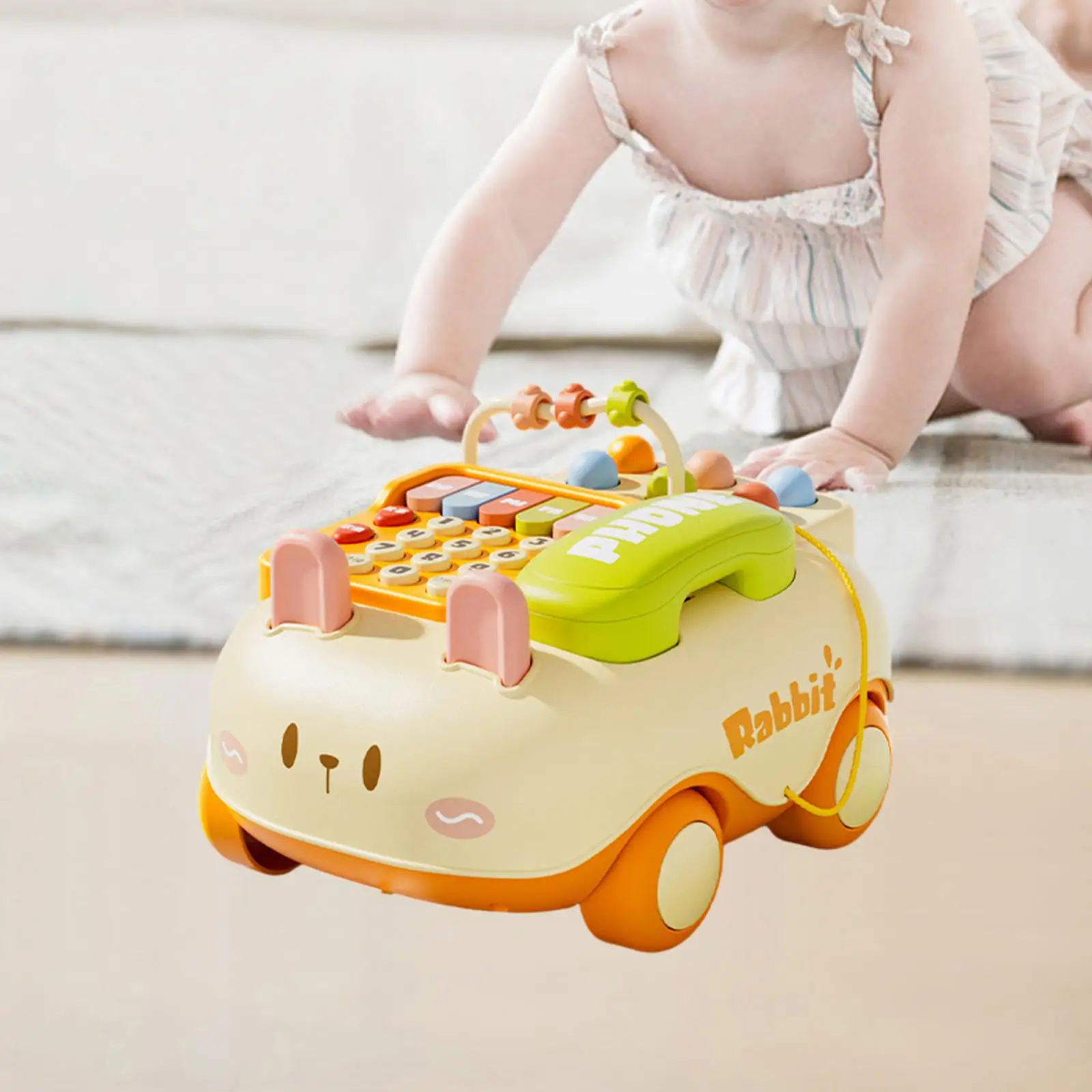 Baby Telephone Toy Educational Toy Game Multifunction Parent Child Interactive Toy Baby Piano for Baby Kids Boys Festival Gift