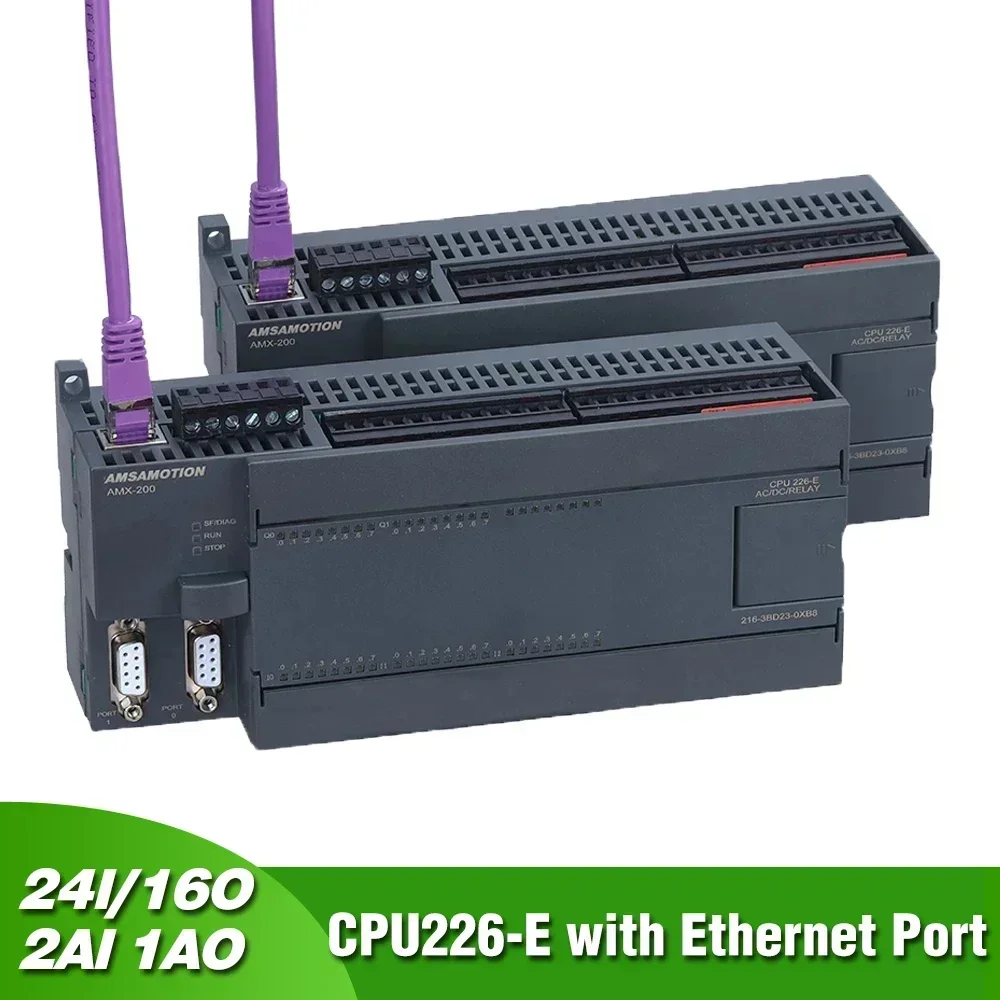 

CPU226 216-2BD23 PLC Ethernet Port Replace Siemens S7-200 Programmable Logic Controller 24I 16O Analog 2AI 1AO Relay Transistor