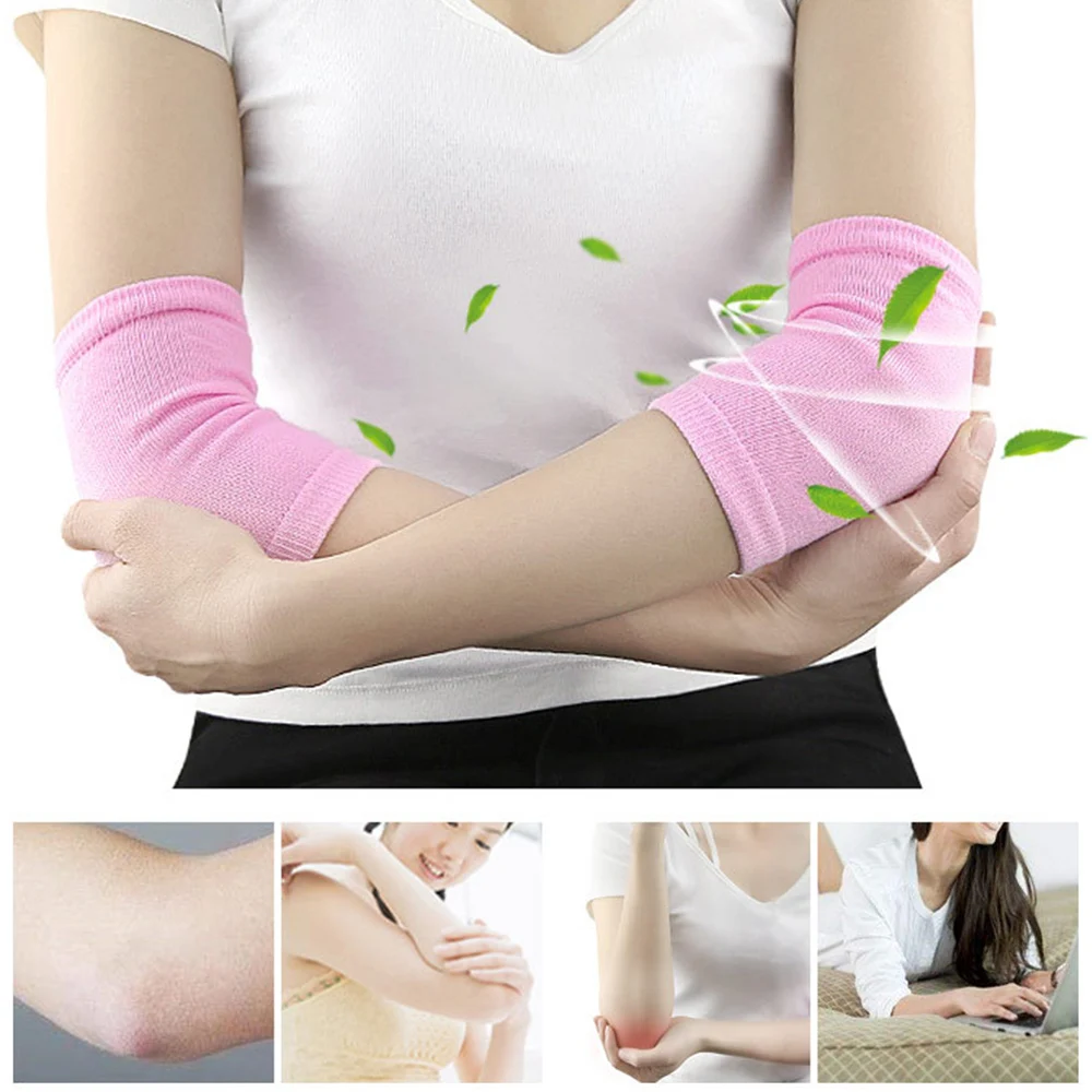 1 Pair Spa Gel Pads Moisturizing Breathable Elbow Protection Cover Heal Eczema Cracked Dry Skins Cuticles For Repair Treatment