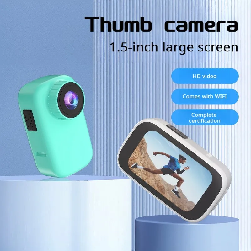 Action Thumb Camera 4K Anti-shake WIFI Wireless Remote Contro Helmet Cam Motorcycle Vlog Wide-angle Recorder Sports Camera