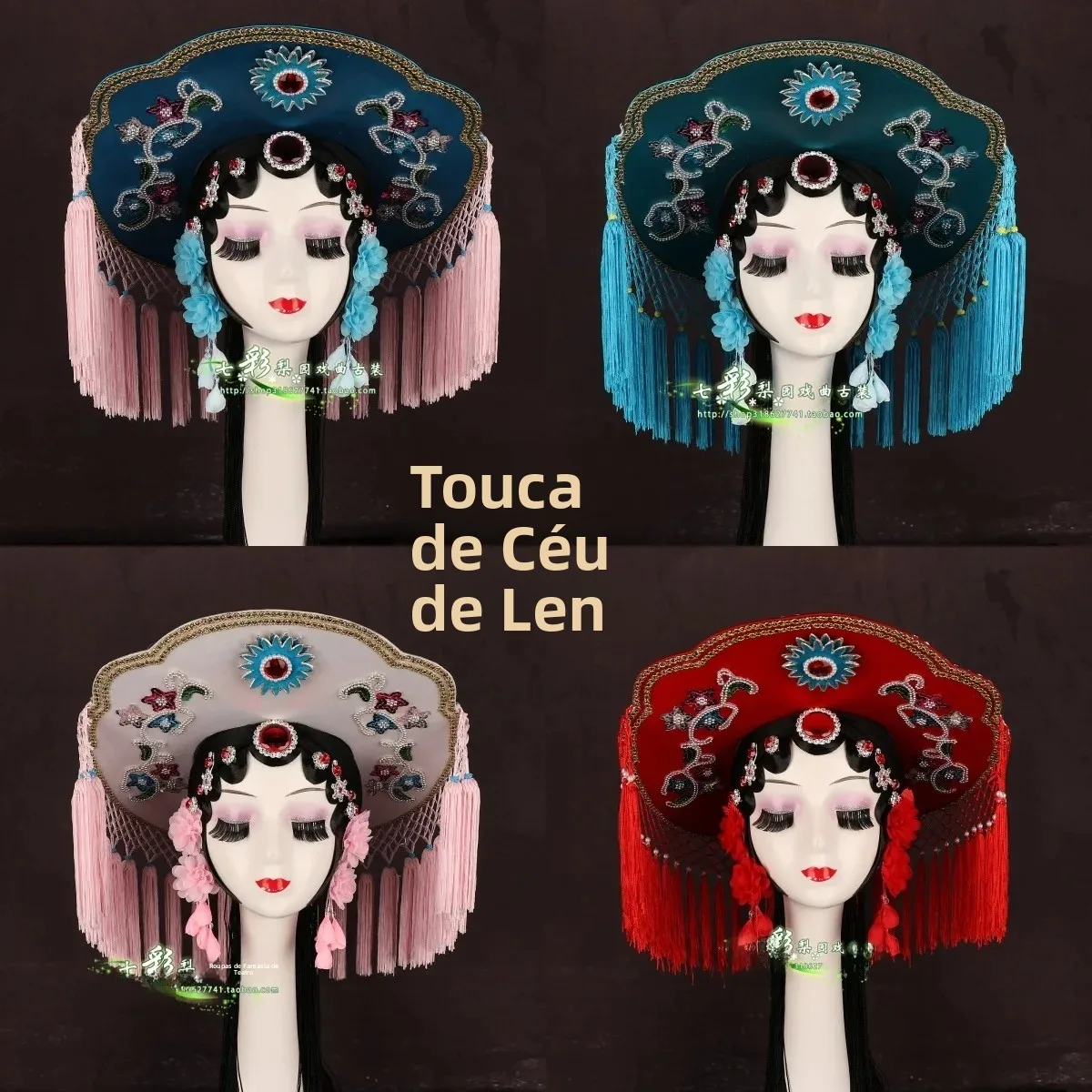 new-stage-performance-opera-accessories-women's-fishing-woman-hat-jiangling-opera-headwear-healthy-fabric-four-seasons-universal