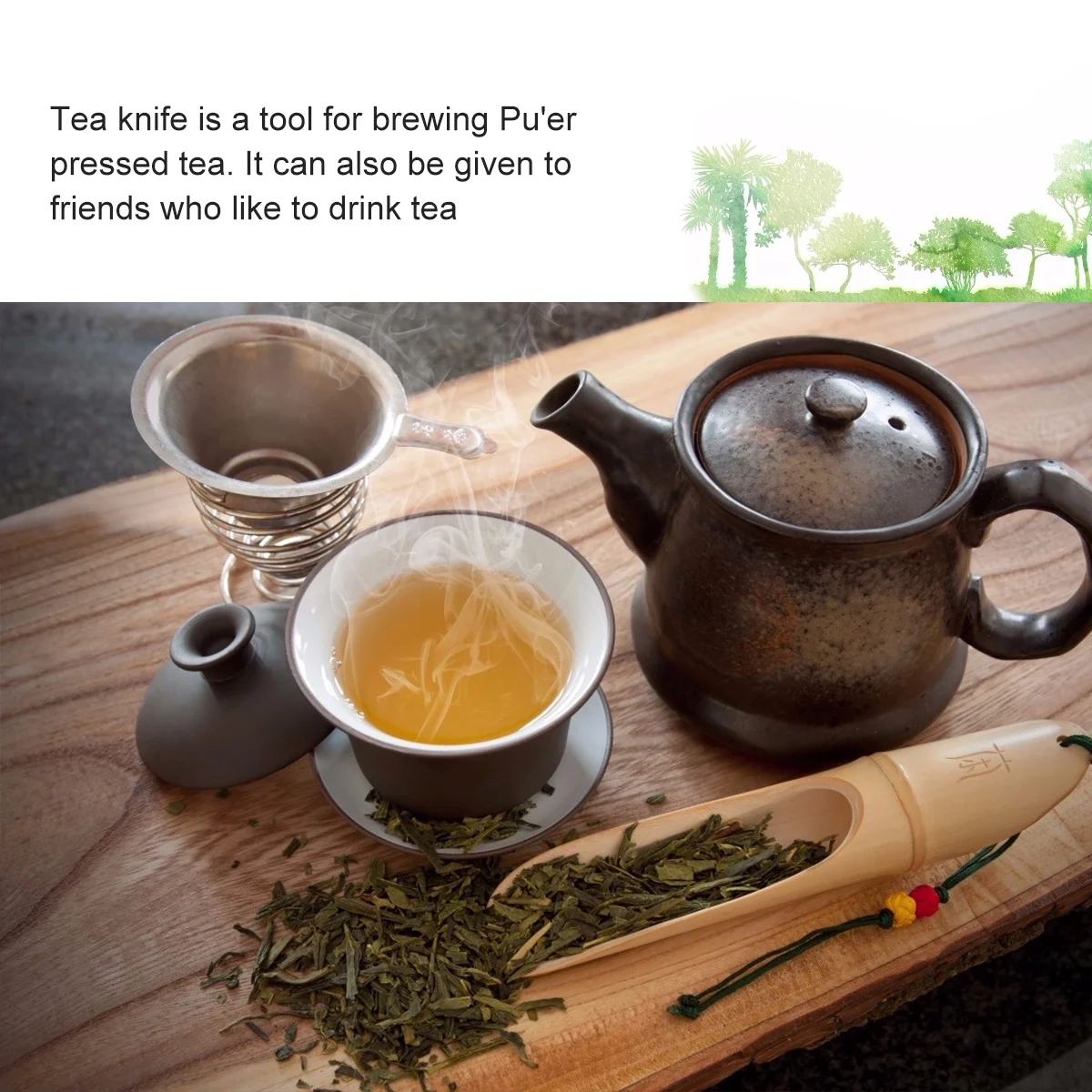 

4Pcs Tea Needle Tool Set for Puer Tea Cake Carving Stainless Steel Professional Tool Best for Enthusiasts Collection