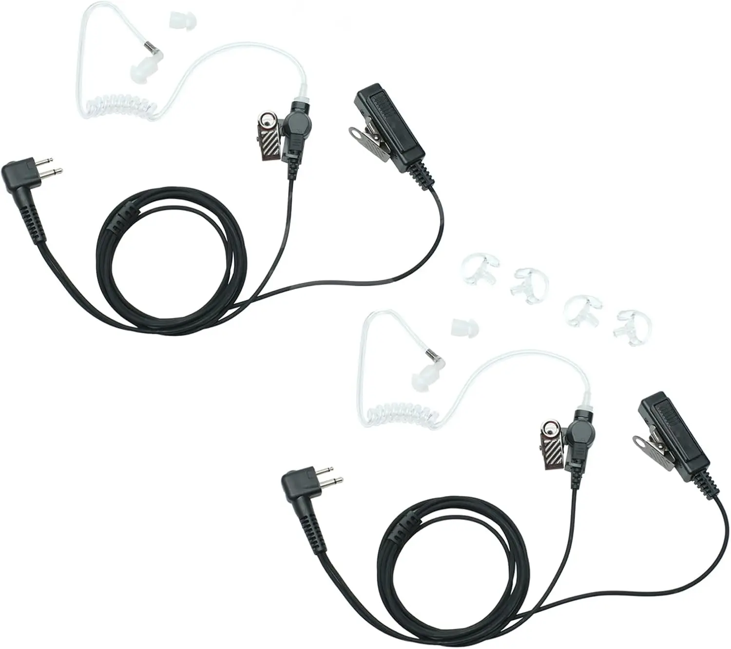 Гарнитура с микрофоном и кнопкой PTT, 2-контактная, для Motorola CP200 CP200D CP185 CP100d CLS1410 CLS1110 DTR650 dlr1060 dlr1020 bc130 magone bpr40