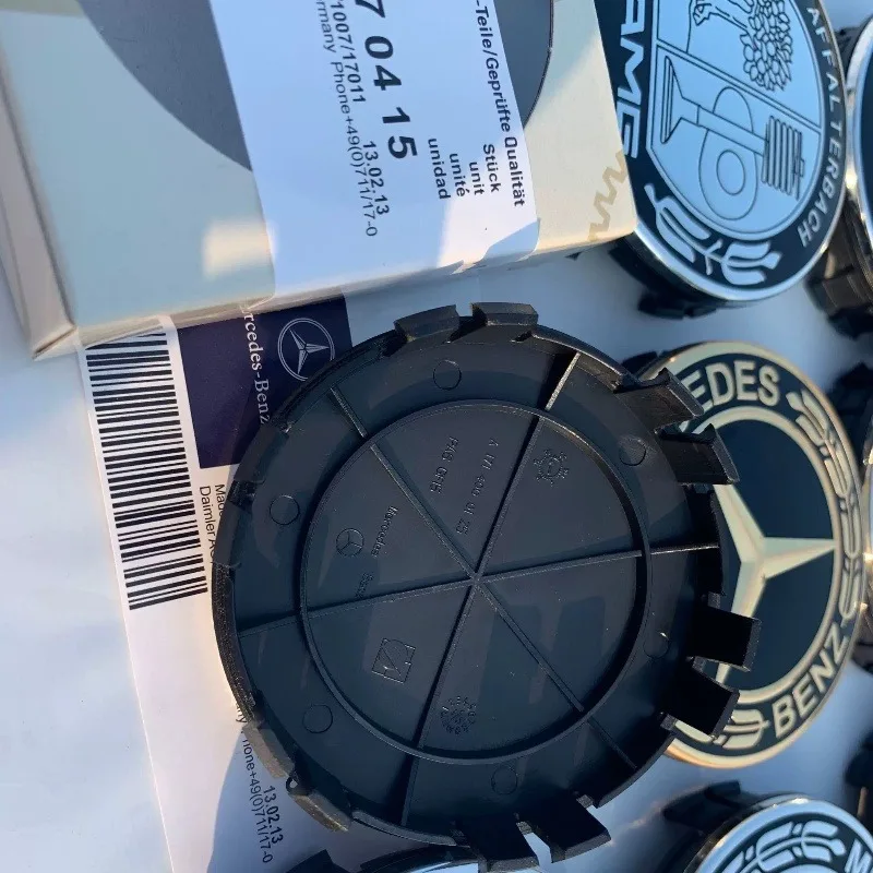 4PCS For Mercedes-Benz C180 C200 E300 S350 E260 ml350 GLK Car Wheel Hub Cap Tire Center Screw Cap Label decorate Accessories