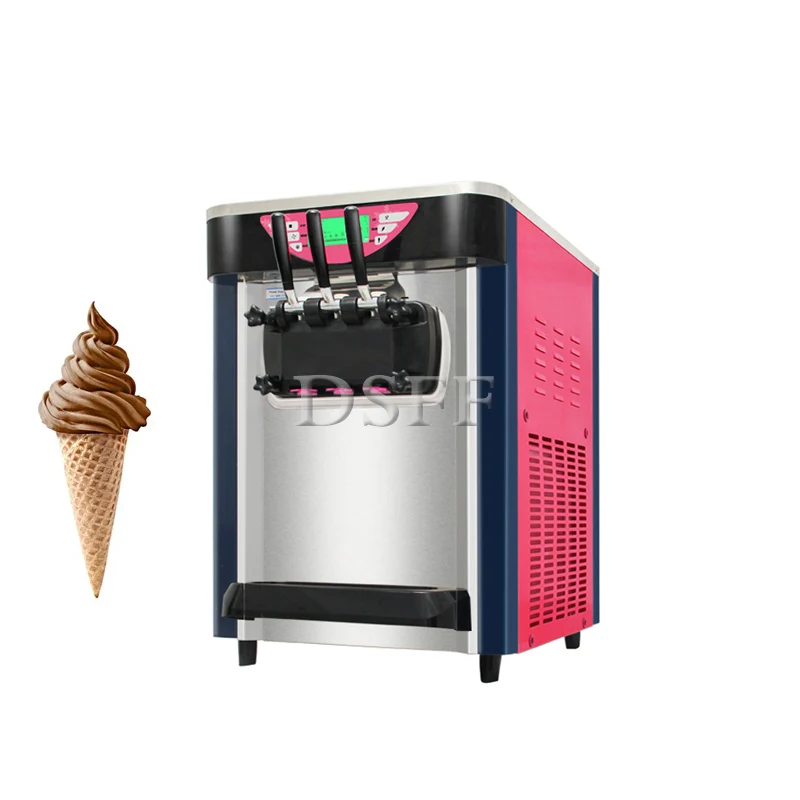 

Fully Automatic Ice Cream Machine, Commercial Three Flavors Of Frozen Yogurt Machine