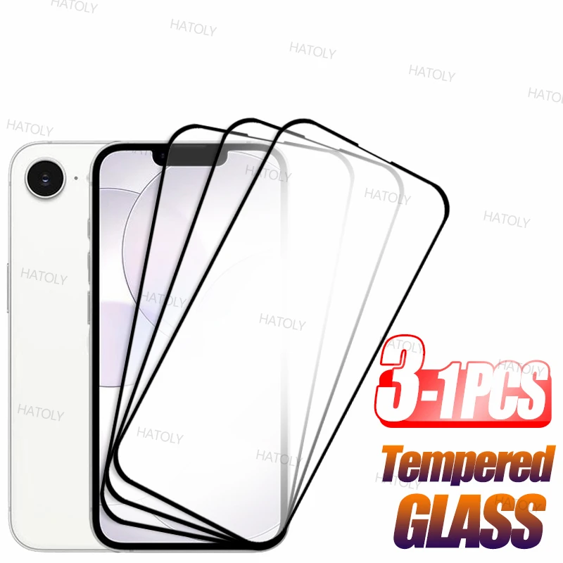 3/2/1 Stück Panzerglas für iPhone 17e Displayschutzfolie für Apple iPhone 17e iPhone 16e Vollkleber-Schutzglas für Smartphones