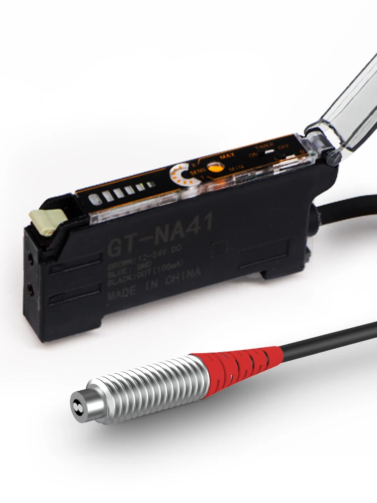 Wzmacniacz czujnika światłowodowego GTRIC, 10-30V DC, 3-przewodowy PNP NO/NC NA41, koncentryczny/niekoncentryczny, światłowodowy, fotoelektryczny czujnik — zdjęcie produktu 7