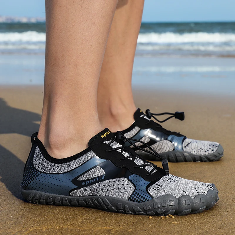 Outdoor beach wading shoes Wear-resistant non-slip five-finger swimming shoes Breathable hiking shoes