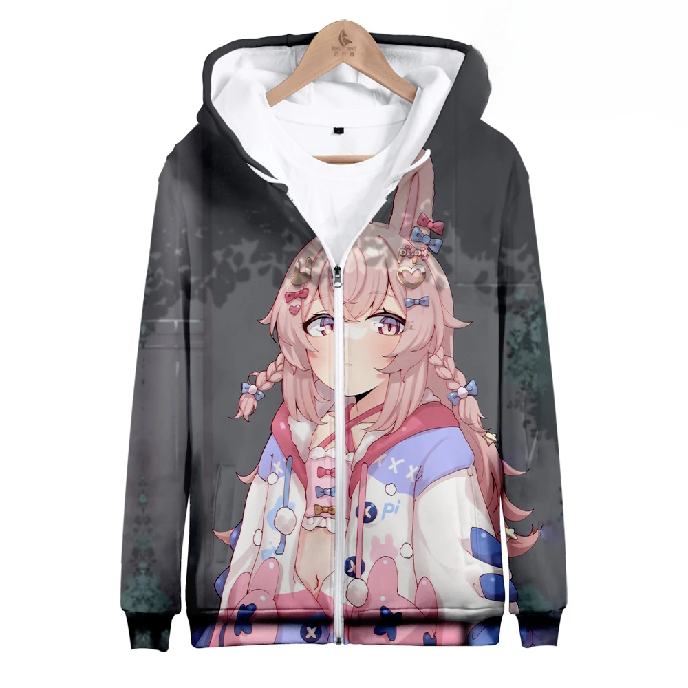 Anime Pipkin Pippa 3D Print Zip Up Women/Men Hoodie Sweatshirt Streetwear Hip Hop Cosplay Zipper Hooded Jacket Outerwear