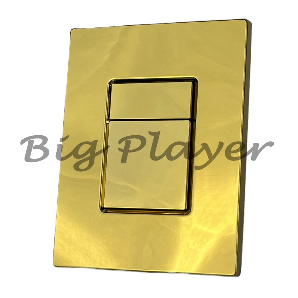 Double Flush ABS Chrome White Black Brushed Gold Finish Toilet Button Hidden Tank Board Bathroom Application