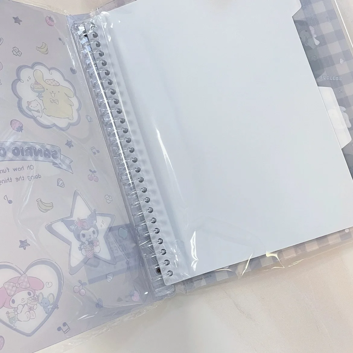 Miniso Sanrio Kuromi My Melody Cinnamoroll New B5 Large-capacity Creative Loose-leaf Notebook Student Notebook