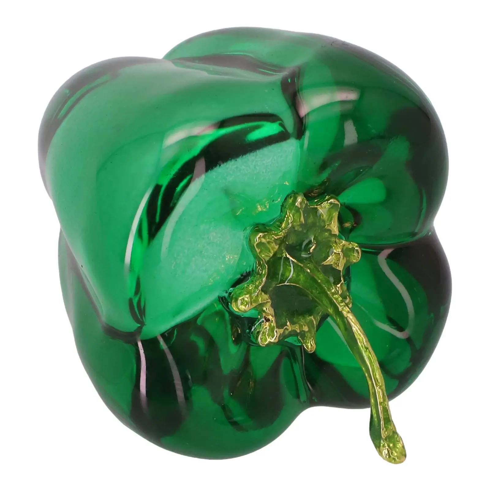 1pc Simulated Green Pepper for crystal Decorative Home Ornaments for crystal Ornaments 45*45*63mm Decoration Crafts Accessories