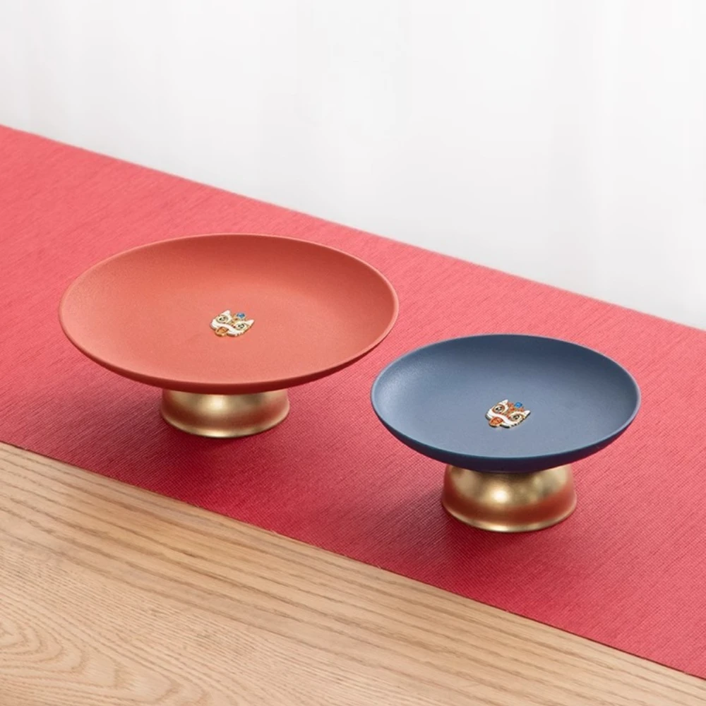 

Фруктовница Great Fortune для дома и гостиной, керамическая, противоскользящая, легкая роскошная, высококачественная, круглая, для сухофруктов и закусок, новинка