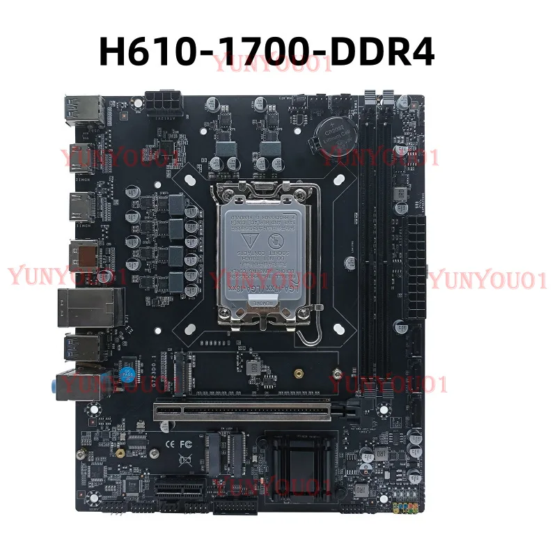 H610M4 Motherboard, 1700 Pin Desktop Computer Motherboard, DDR4 12th and 14th Generation Memory