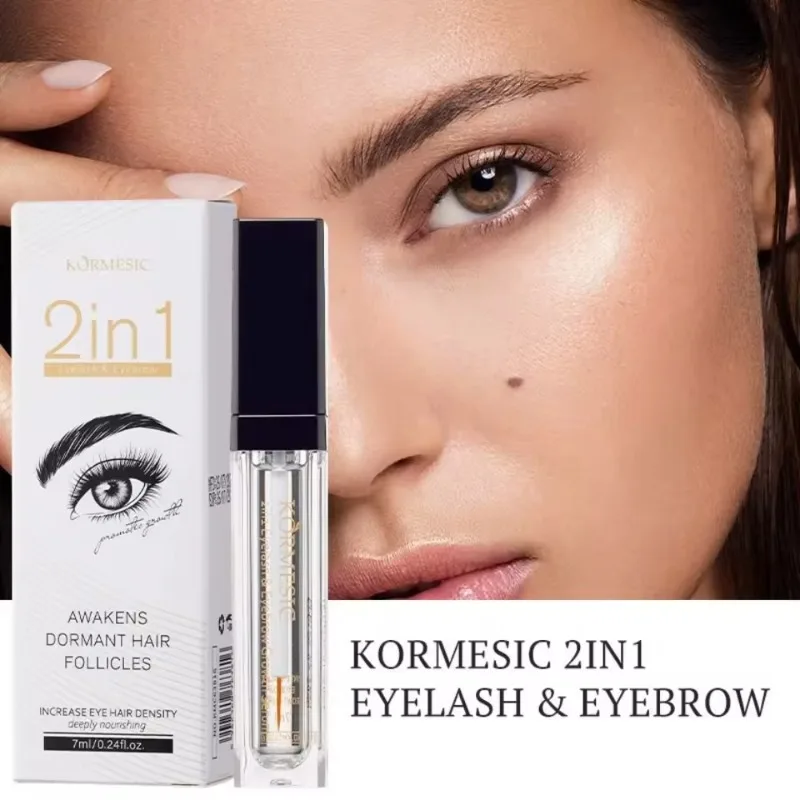 1pcs Natural 2-in-1 Eyelash & Eyebrow Serum Fast Biotin Eyelash Strengthen and Repair The Thickness of Eyelash Root 7ml